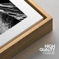 thumbnail image 5 of IDEA4WALL Framed Canvas Print Wall Art Set Black White Snowy Winter Mountain Landscape Nature Photography Modern Art Rustic Scenic for Living Room, Bedroom, Office - 24"x36"x3 Natural, 5 of 5