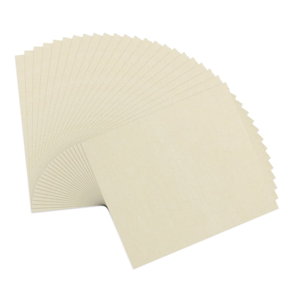Uxcell 100Pcs A4 Mulberry Paper, Natural Wood Fiber Unprepared Rice Paper Sheets Handmade Decoupage Art Tissue for Calligraphy DIY Drawing Writing Scrapbooking, Beige 8.3"x11.7"