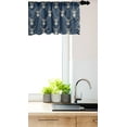 thumbnail image 3 of Ambesonne Deer Window Valance, Retro Hipster Animals, 54" X 12", Slate Blue Tan, 3 of 3