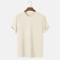 thumbnail image 1 of pstuiky Camisas de vestir de manga corta para hombre, Camisas casuales de manga corta con cuello redondo y textura de color sólido para hombre ropa de hombre s, 1 of 5