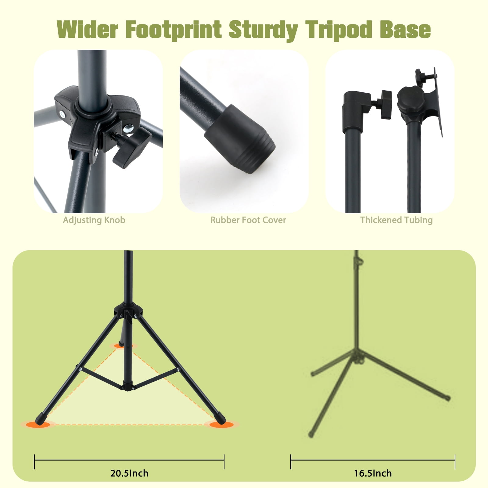EASTROCK Music Stand Orchestral Sheet Stand with Metal deepened tray Band Stand for Guitar Violin Players,Dark Grey