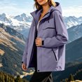 thumbnail image 6 of Women's Zipper Hoodie with Pockets Adjustable Drawstring Long Sleeves Camping Athletic Jacket L, 6 of 9