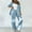 Light Blue, variant on HAPIMO Women's Sets Oversized Blazer Jacket with Wide Leg Pants Long Sleeve Notch Lapel Button Down Suit Jacket Spring Fall Casual 2 Piece Outfits Red L