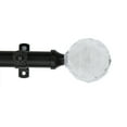 thumbnail image 3 of 13/16" Dia Adjustable 48-84 inch Curtain Rod with Jeshan Finials - Black,(4857-482), 3 of 3