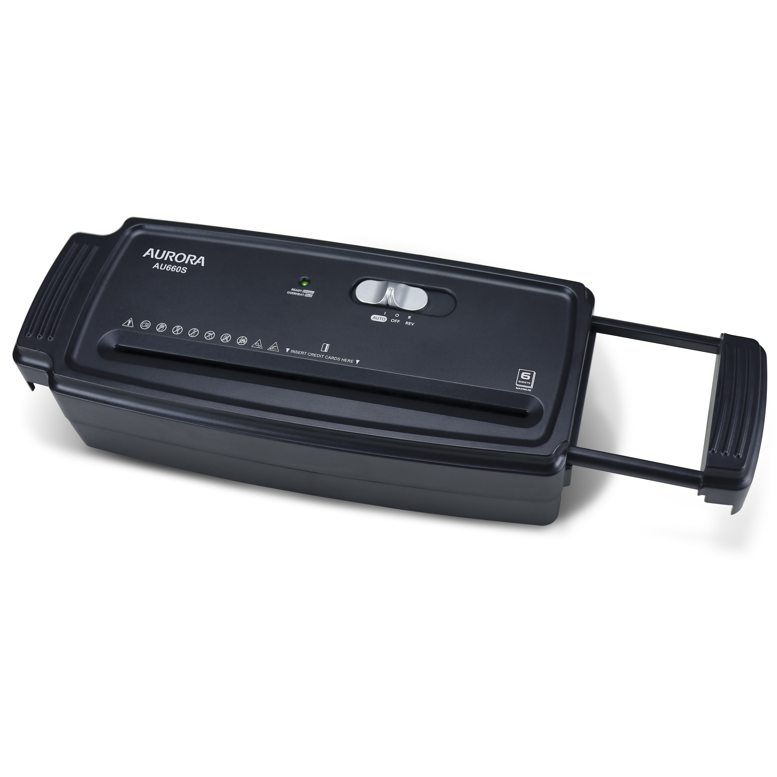 Aurora AU660S 6-Sheet Strip Cut Paper Shredder