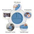thumbnail image 3 of 3pcs Suction Plates for Babies & Toddlers, 100% Safe BPA Free Soft Silicone Divided Plates Toddler Plates, Non-Slip, Dishwasher and Microwave Safe, 3 of 7