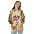 thumbnail image 4 of Welcome Fall Cavalier King Charles Spaniel Strolling Through Autumn Maple Forest All Over Print 3D Hoodie Unisex Merch Hoodies Dog Lover Gifts - 12012, 4 of 6