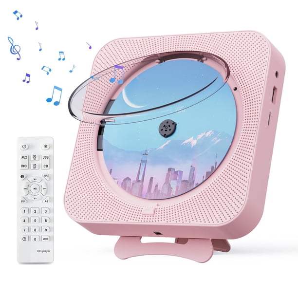 Reproductor de CD portátil MICOCIOUS con Bluetooth y radio FM