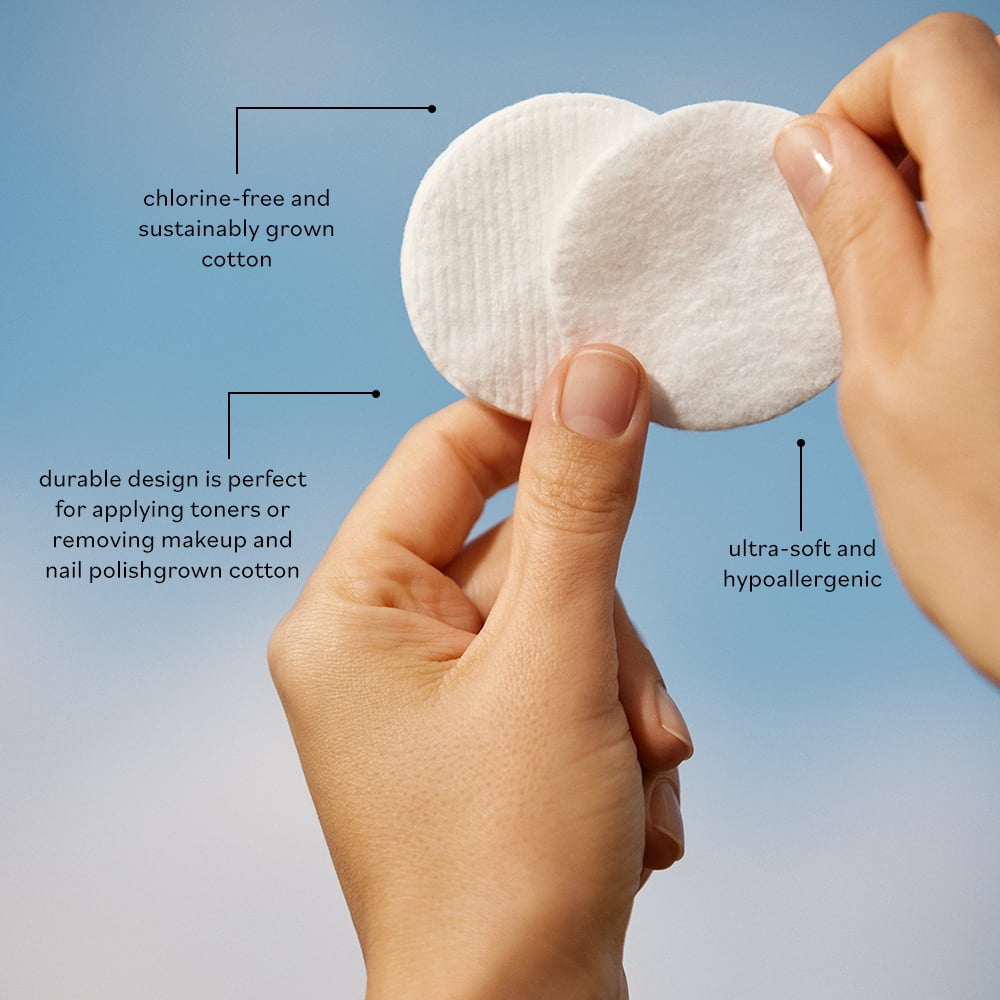 (7 pack) Sky Organics Cruelty-Free 100% Biodegradable Cotton Rounds, 100 Count