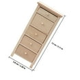 thumbnail image 2 of ifundom 1Pcs Mini Commode à Tiroirs Mini Armoire en Bois Décoration en Rondins, 2 of 8