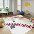 thumbnail image 2 of ZENELESS Kids Baseball Area Rug,Print Children Carpet,Non Slip Soft Playmat Rug for Playroom Children Toddlers Bedroom,4x5ft, 2 of 10