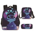 thumbnail image 1 of Set de mochila Stitch Casual Poliéster para adolescentes, 3 piezas, 1 of 6