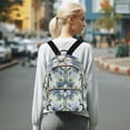 thumbnail image 7 of FORMRS Mini Backpack Purse for Women Travel Daypack Casual Shoulder Bag, Green Floral, 7 of 7