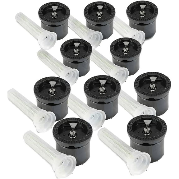 (10) Rain Bird 15CST Fixed Center Strip Pattern 15' MPR Nozzles w/ Screen  (30°)