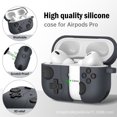 thumbnail image 5 of Estuche para Airpods Pro 2 generación 2022/2023 y Airpods Pro 2019 Estuche de uso rudo con llavero Soporte de carga inalámbrica YXJ (gris), 5 of 5
