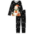 thumbnail image 4 of SCRAWLGOD Snowmen Women's Pajamas Long Sleeve Sleepwear Sets for Women Pjs Sets Shrit and Pants Crewneck Loungewear Sets Women Size L 2 Piece Pjs for Christmas, 4 of 6