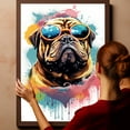 thumbnail image 6 of Bullmastiff Dog Canvas Wall Art,Pet Canvas Painting Puppy Artwork,Colorful-Watercolor Original Artwork Print For Bedroom, Bathroom Wall Art decor, 6 of 6
