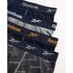thumbnail image 3 of Calzoncillos tipo bóxer Reebok, ropa interior de alto rendimiento para hombre, paquete de 4, 3 of 7