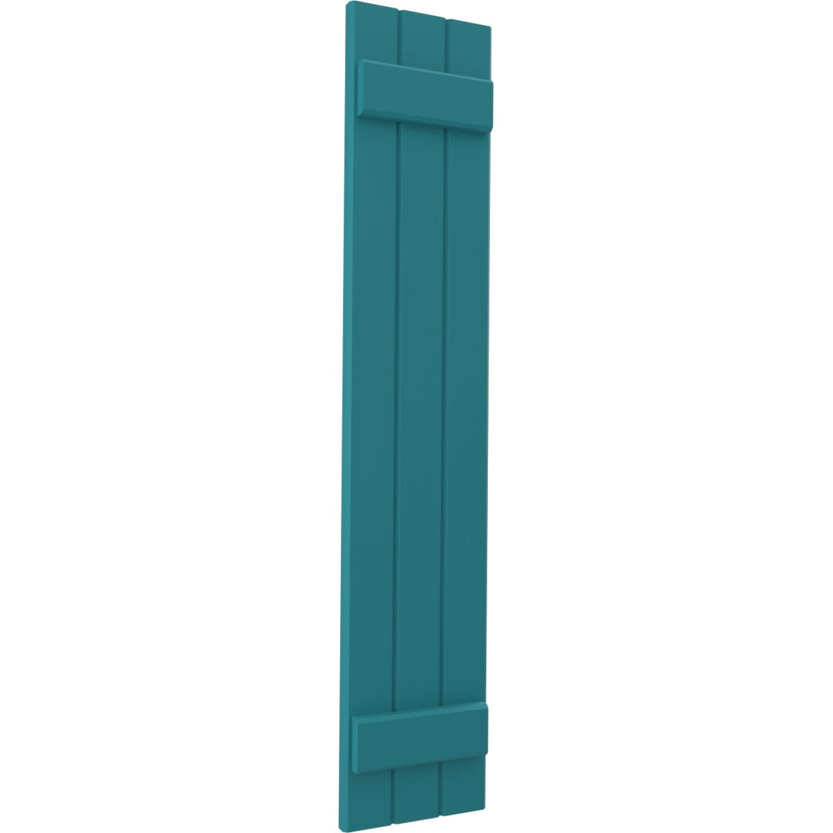 Ekena Millwork 10 1/2"W x 44"H Americraft Three Board (2 Batten) Exterior Real Wood Joined Board-n-Batten Shutters (Per Pair), Antigua