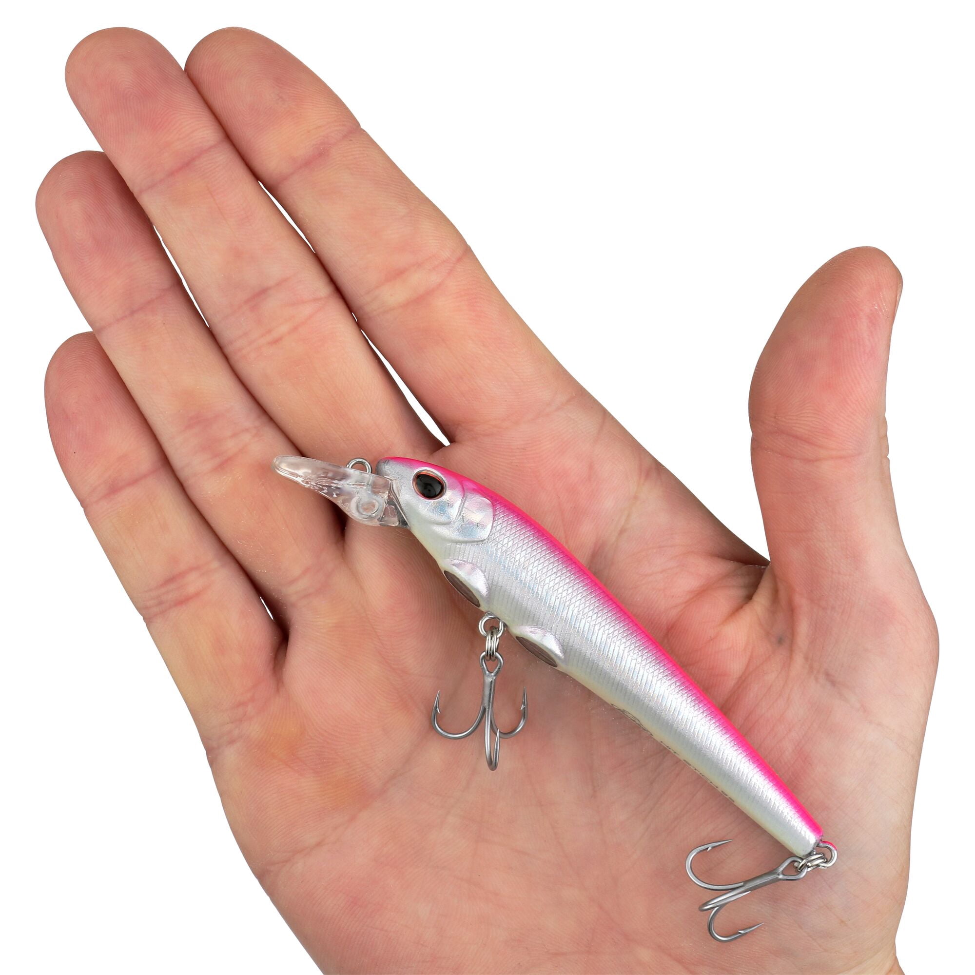 Berkley Hit Stick Saltwater, 3.75 in, Crankbaits, Pink Silver (1 Count)