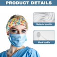 thumbnail image 5 of Jiueut Colorful Butterfly Nurse Button Headband Nurse Headbands for Women with Buttons 2 Piece Headbands for Nurses with Buttons for Mask Sports Headbands for Women Thin, 5 of 7
