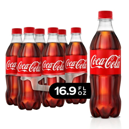 Beer 6 Pack Bottles - Coca-Cola Soda Soft Drink, 16.9 fl oz, 6 Pack