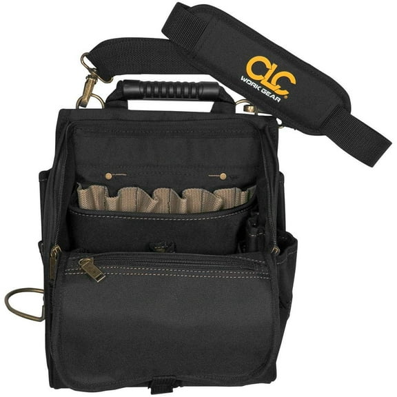 CLC Custom Leathercraft 1509 Zippered Professional Electricians Tool Pouch, 21 Pocket