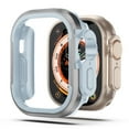 thumbnail image 4 of BRADCET Metal Case for Apple Watch Ultra 49mm 45mm 41mm 44mm 40mm for Women Men, Accessories Shockproof Protector TPU Bumper Tempered Cover for iwatch Series Ultra 8 7 SE 6 5 4, 4 of 14