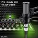 thumbnail image 2 of Cable de micrófono GearIt XLR macho a hembra de 1,8 m, paquete de 6 unidades, negro, 2 of 9