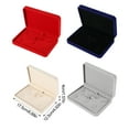 thumbnail image 4 of Caja de moda a prueba de polvo, vitrina, anillo de almacenamiento, bandejas planas, organizador, gran capacidad, suministros de boda para mujer Ropa, zapatos y accesorios Miscelánea Azul oscuro Minnieouse AP017453-02, 4 of 6