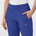 thumbnail image 5 of Wink W123 Women's Comfort Waist Cargo Jogger Scrub Pant Petite, Galaxy Blue, 1X Womens, 5 of 6
