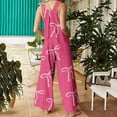 thumbnail image 2 of Womens 2025 Printed Pocket Jumpsuit, Sleeveless Regular Fit with Stylish Pattern, Versatile for Casual/Formal Occasions, 2 of 5