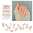 thumbnail image 3 of 24pcs French Style Press On Nail Acrylic Nail Glossy Artificial Nail Full Cover Stick on Nail for Women and Girls, 3 of 9