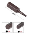 thumbnail image 2 of Uxcell 1/4" Hex Shank 1" Longitud T8 S2 Acero Torx Broca de Destornillador Paquete de 12, 2 of 5