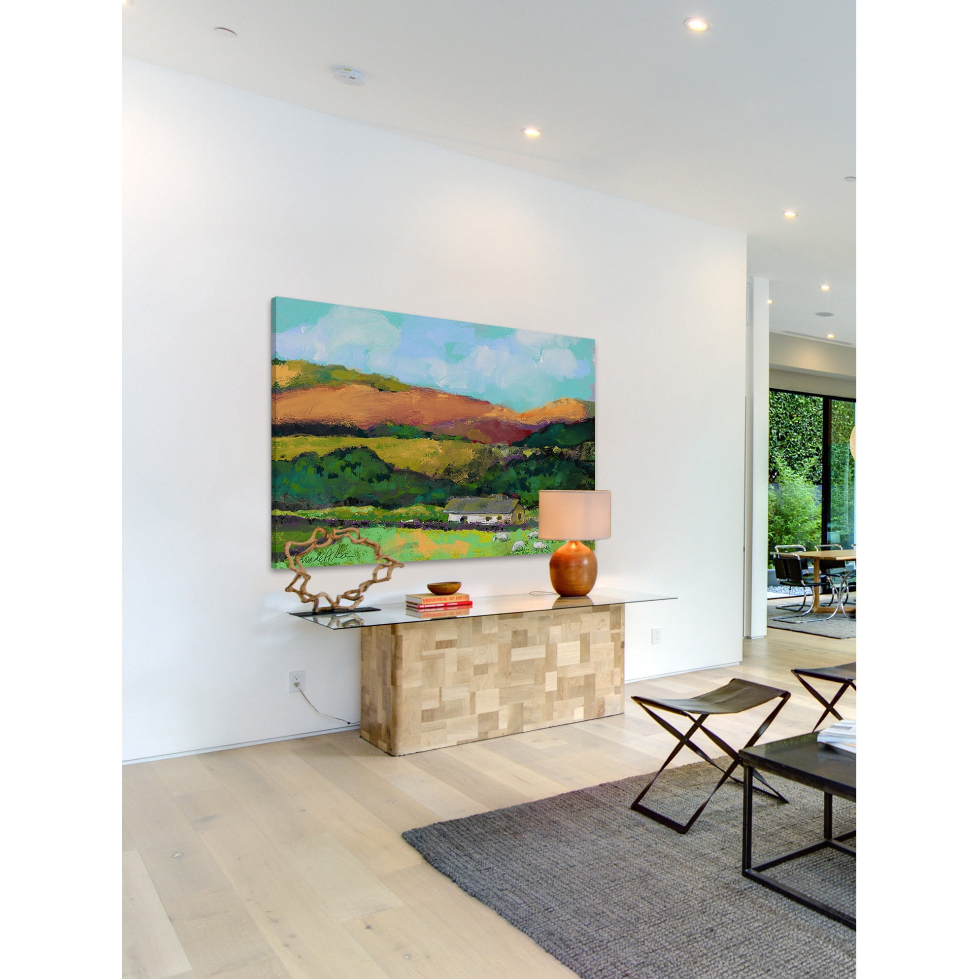 Marmont Hill "Cotswold Countryside" by Arthur Pina Painting Print on Wrapped Canvas