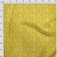 thumbnail image 4 of oneOone Tissu Popeline de Coton Jaune pour Jeu Vidéo, Matériel de Robe Imprimé au Mètre 56 Pouces de Large, 4 of 4