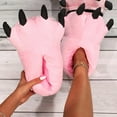 thumbnail image 5 of ZTTD Women and Men Cute House Slippers Warm Cotton Soft Plush Home Slippers Indoor Cartoon Detail Novelty Slippers Pink, 5 of 9