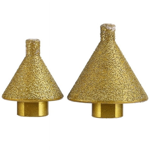 2PCS Diamond Beveling Chamfer Bit for Angle Grinder M10 38mm 50mm Adapter Hole Opener Chamfering Grinding Drill Bit