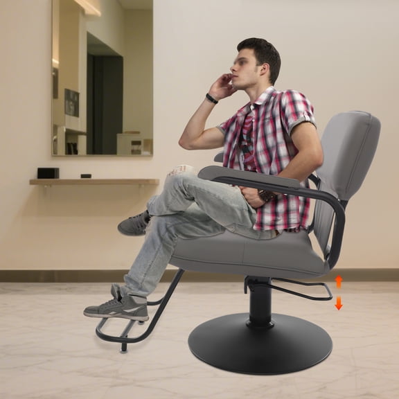 Salon Styling Chair, 360° Swivel Barber Chair, Adjustable Beauty Chair