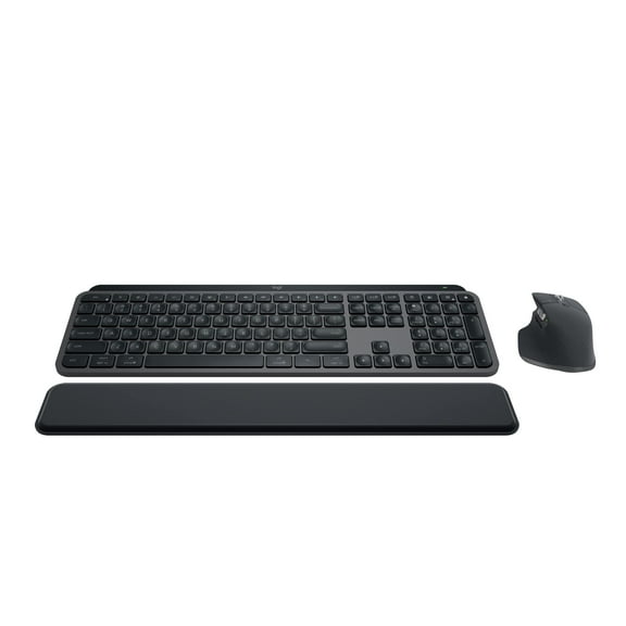 Logitech MX Keys S Wireless Keyboard, Low Profile, Quiet Typing, Backlighting, Bluetooth, USB C Rechargeable - Graphite