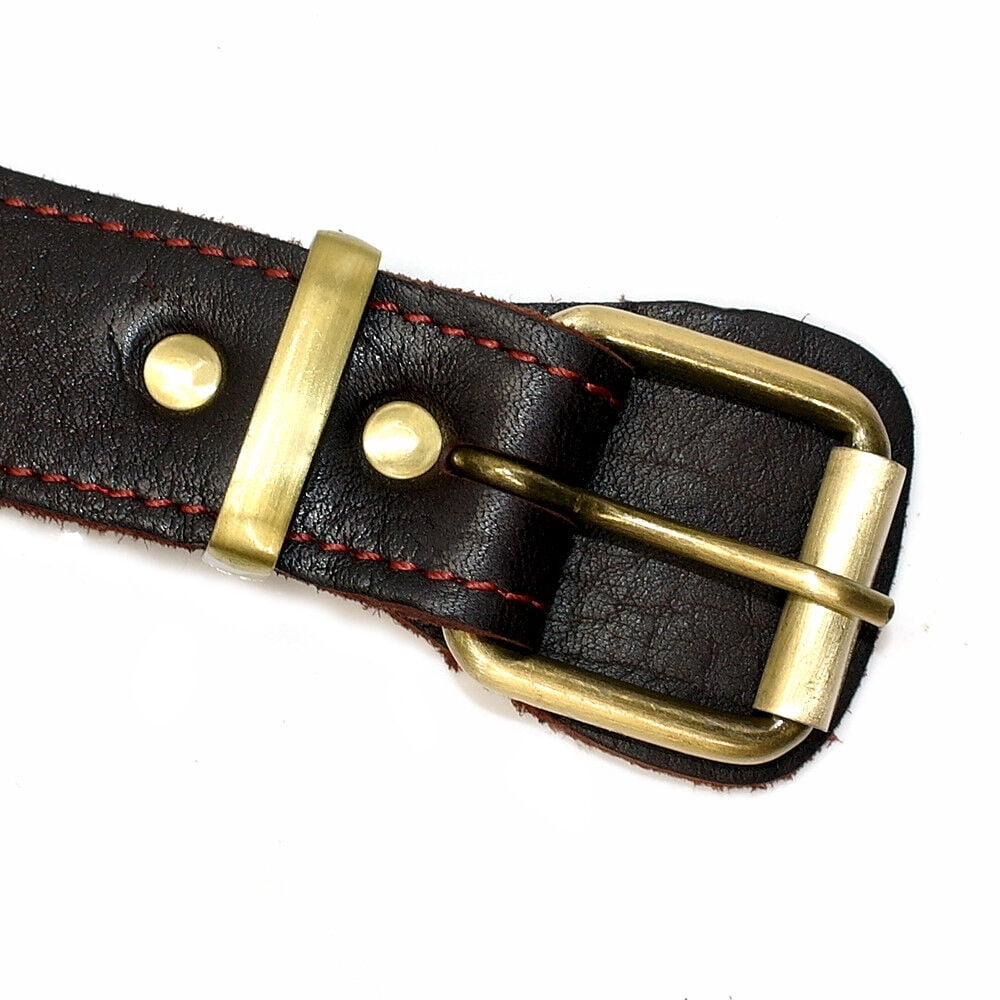 Didog Real Genuine Leather No Pull Pet Dog Harnesses Heavy Duty Adjustable for Large Breeds Pitbull Rottweiler Labrador