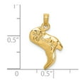 thumbnail image 3 of FB Jewels 14K Yellow Gold 3D Cowboy Boot Pendant, 3 of 5