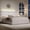 White, variant on 4 EVER WINNER Twin Bed Frame with LED Light, Modern Upholstered Platform Bed Frame Headboard and Footboard, Black Twin Size Bed Frame, Black