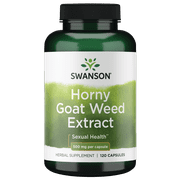 Swanson Horny Goat Weed Extract 500 mg 120 Capsules