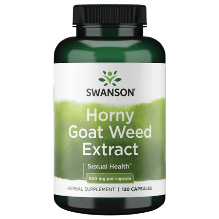 Swanson Horny Goat Weed Extract 500 mg 120 Capsules