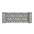 thumbnail image 5 of Homesvale Wallen 56.5"W x 24.5" H Storage Bench Ottoman with Rolled Arms for Living Room, Bedroom, Entryway, Gray & Black Damask Pattern, 5 of 8