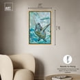 thumbnail image 4 of Serene Turtle Colorful Coastal Wall Art Canvas Wall Art by Art Remedy, Gold Floater Frame, 21.5" x 31.5", 4 of 6