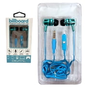 1 Pack Titanium Wired Earbuds with Built-In Microphone, Stereo In-Ear Headphones for Music, Calls, Travel, Gaming & Everyday Listening Use, Black Blue
