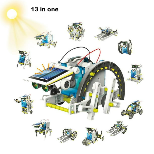 Kit de construcción de Robot Solar educativo 13 en 1, Robot con energía Solar DIY para niños y adultos, juguetes educativos para niños y niñas