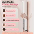 thumbnail image 5 of Upgraded Hair Air Straightener, Airflow 2 in 1 Straightener and Curler Travel Airstraight, 5 Temps Ionic Care Flat Iron Hair Straightener, 100-240V, No Heat ,, 5 of 6